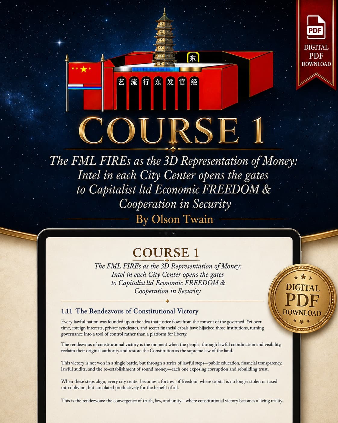 The FML FIREs as the 3D Representation of Money: Intel in each City Center opens the gates to Capitalist ltd Economic FREEDOM & Cooperation in Security