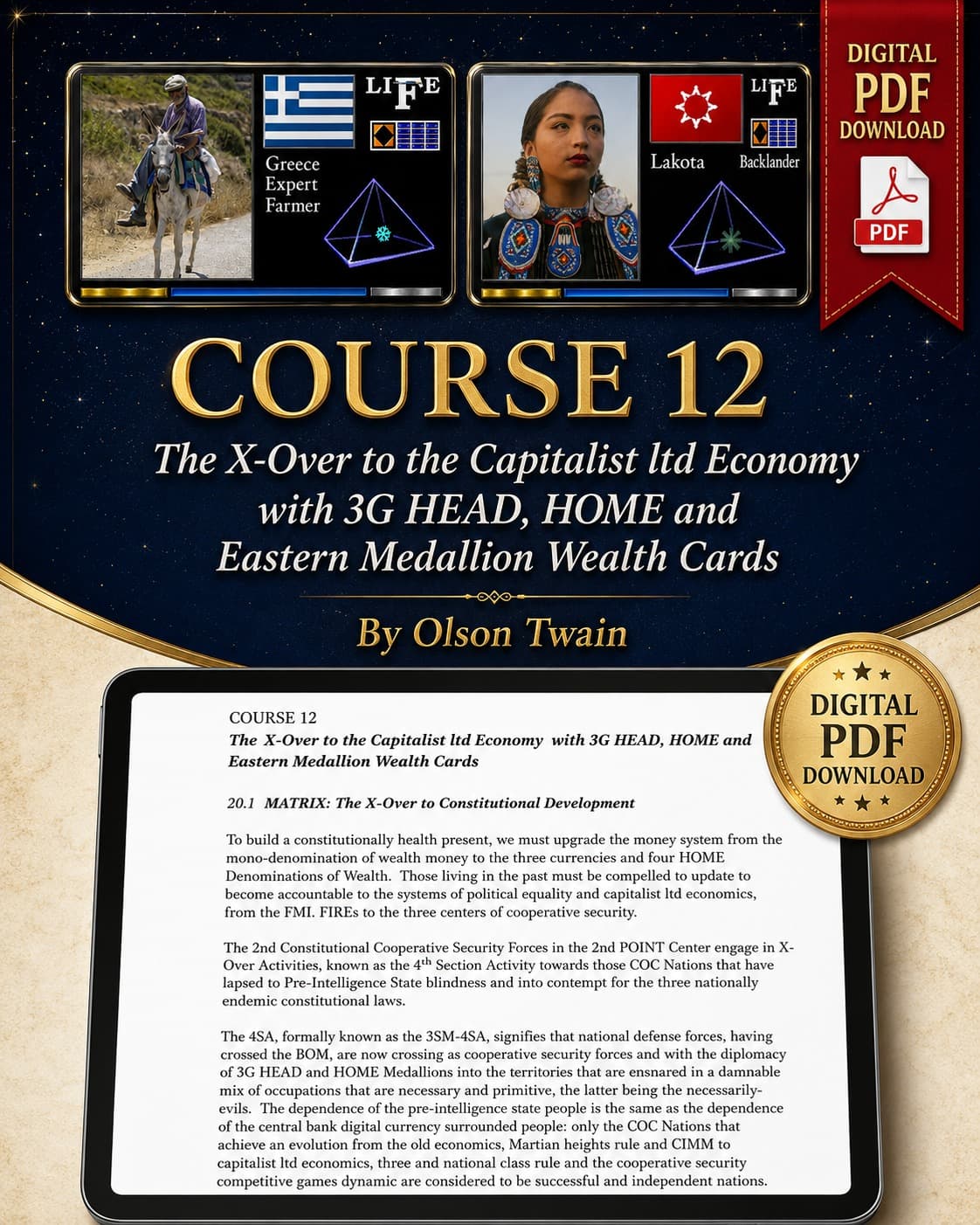 The X-Over to the Capitalist ltd Economy with 3G HEAD, HOME and Eastern Medallion Wealth Cards